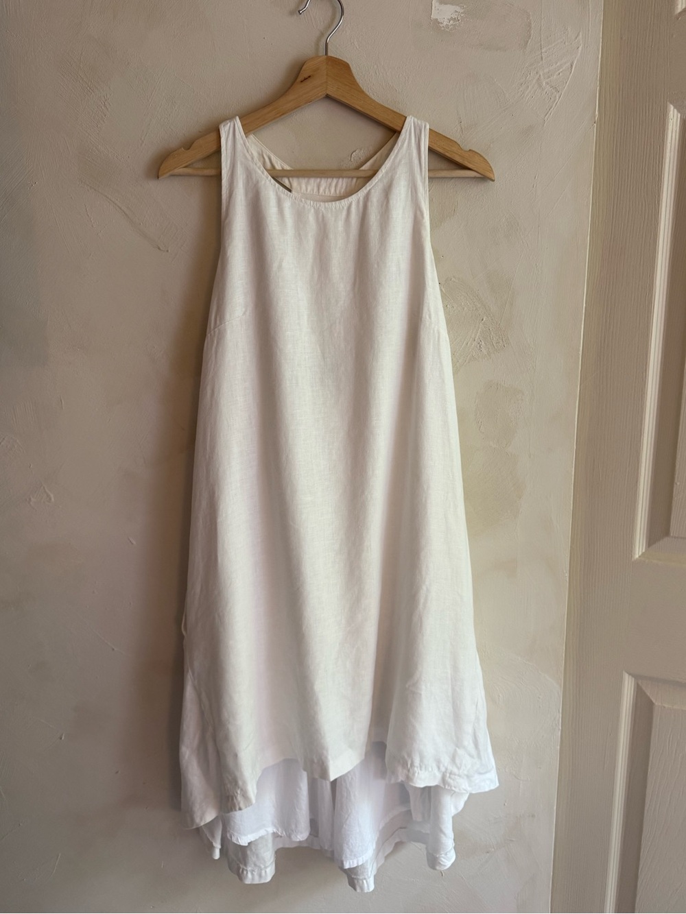 Banana Republic | White Linen Dress | 100% Linen Cotton Lined | Sz 6
